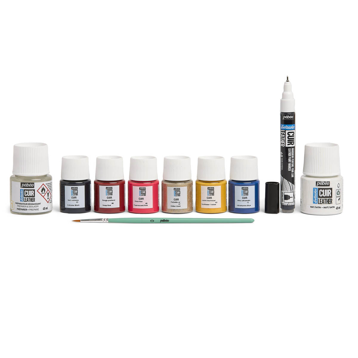 Color And Cool Peinture acrylique pour cuir – Noir – 150 ml