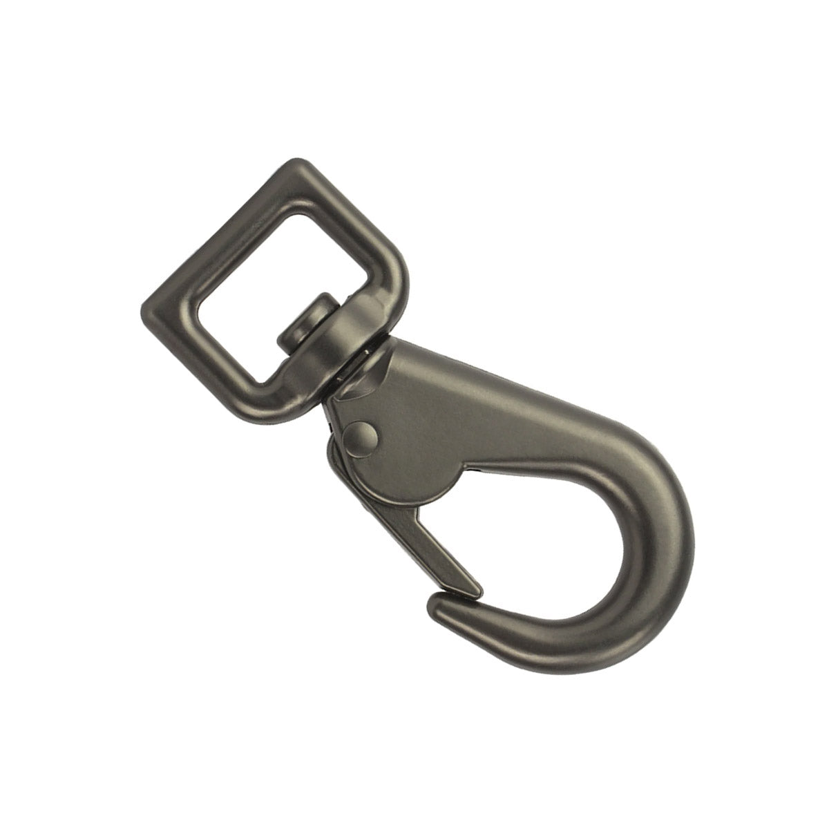 Large swivel carabiner for leather goods