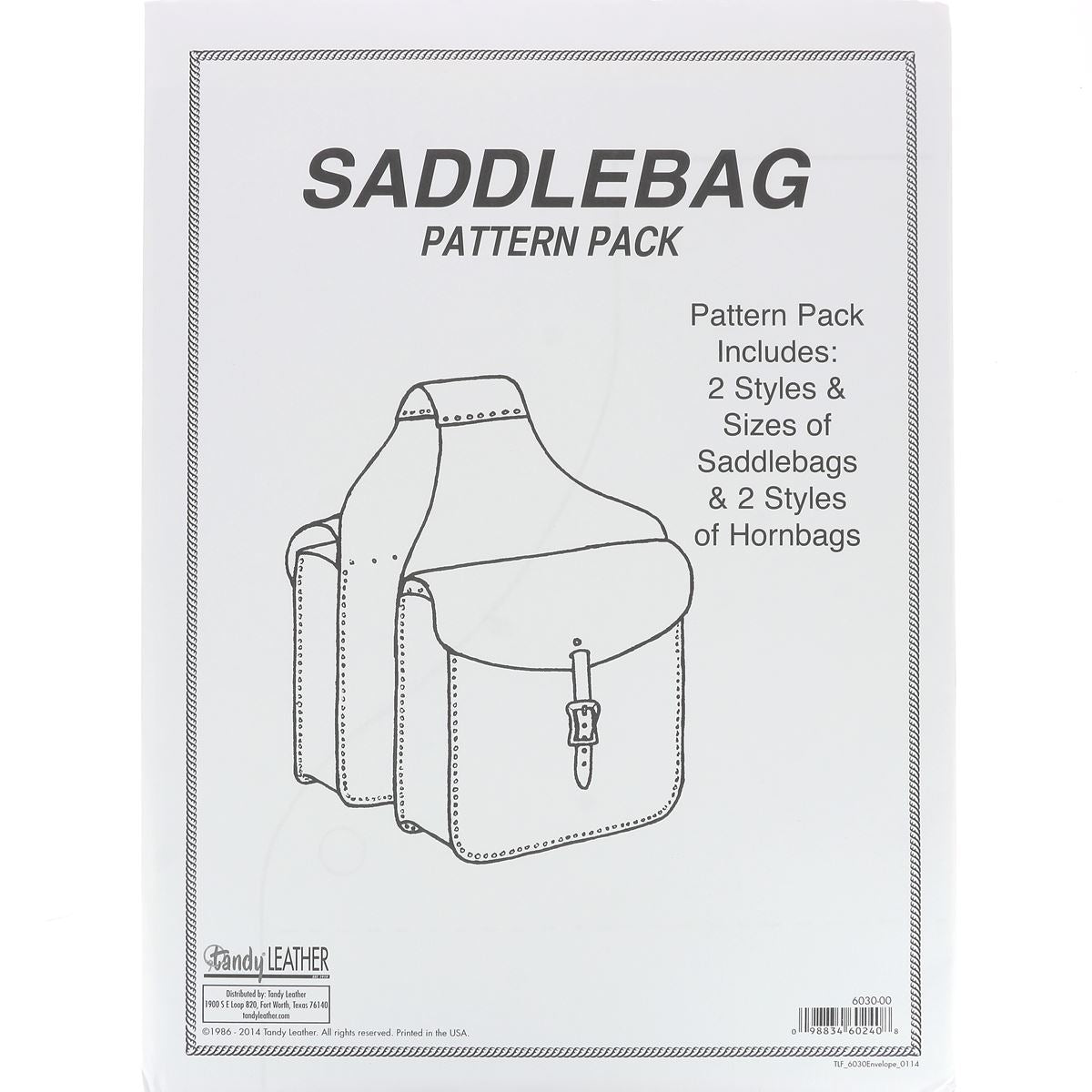 Tandy Leather Handbag Pattern Pack 6033-00