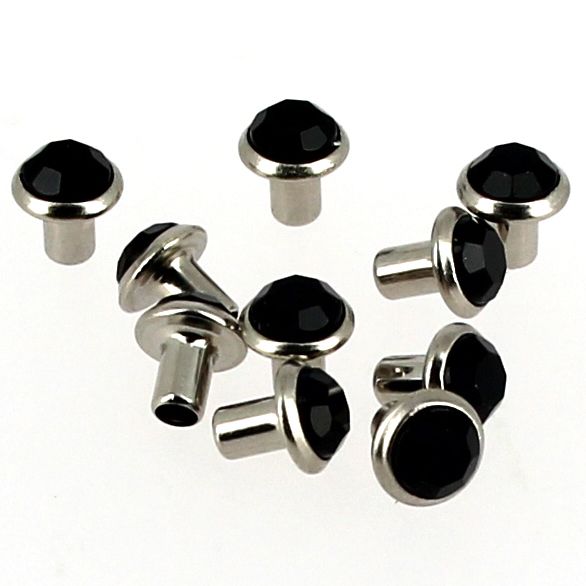 Rivets bombés 10 mm nickel antique