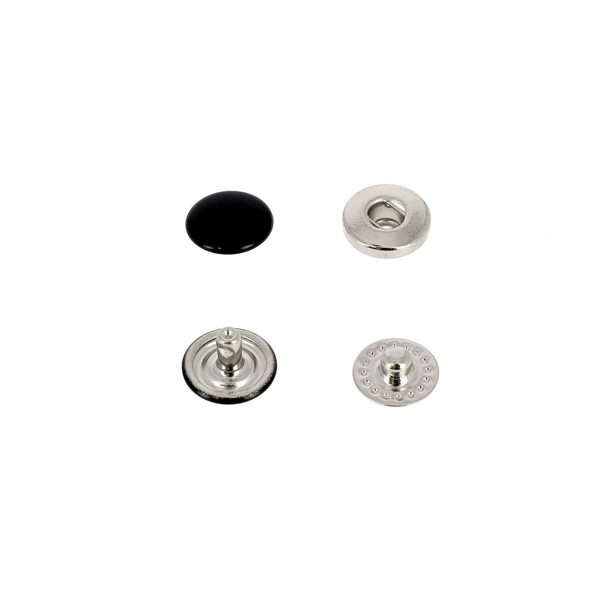 Boutons pressions 15 mm + outillage col. Nickel - Couture loisirs