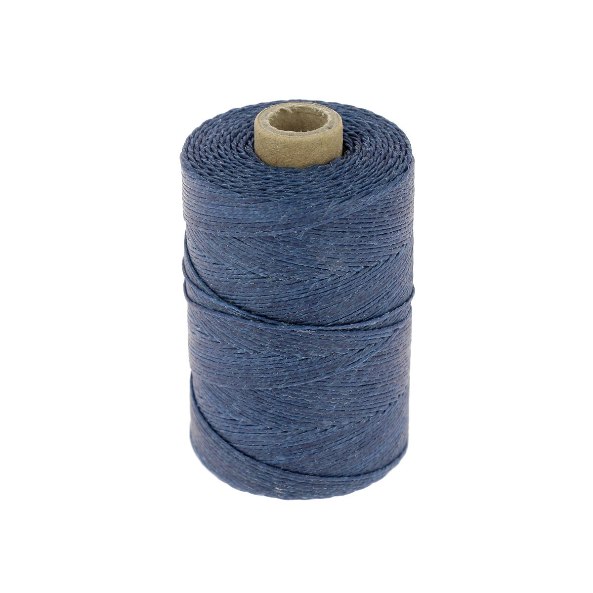 Bobine de fil polyester tressé poissé Noir x150m - Cuir en Stock
