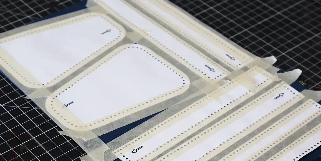 Glue the pattern