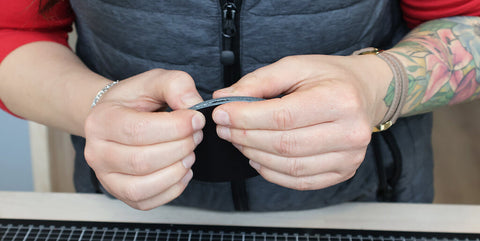 DIY leather coasters