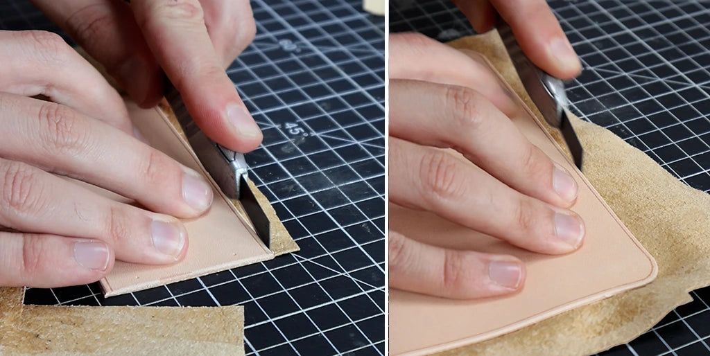 surcouper le cuir de porc