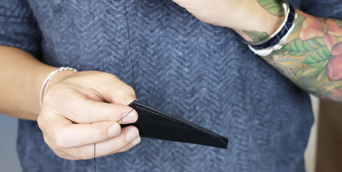 DIY leather key ring