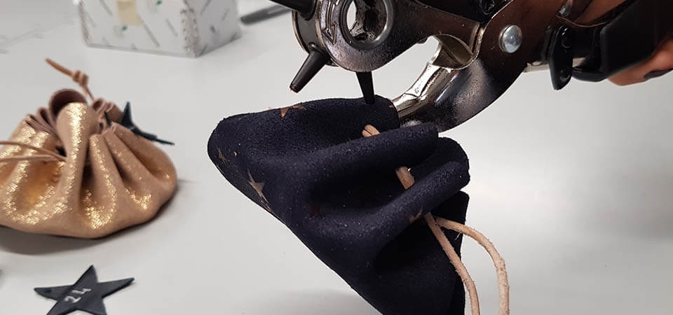 leather & wood advent calendar