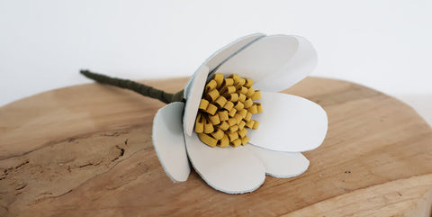DIY Fleurs en cuir