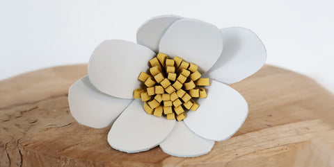 DIY Fleurs en cuir