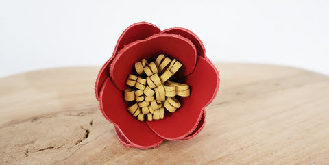 DIY Fleurs en cuir