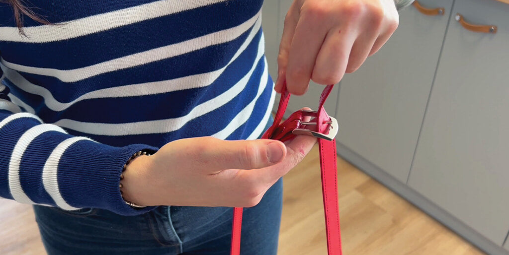 DIY leather bucket bag