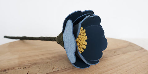 DIY Fleurs en cuir