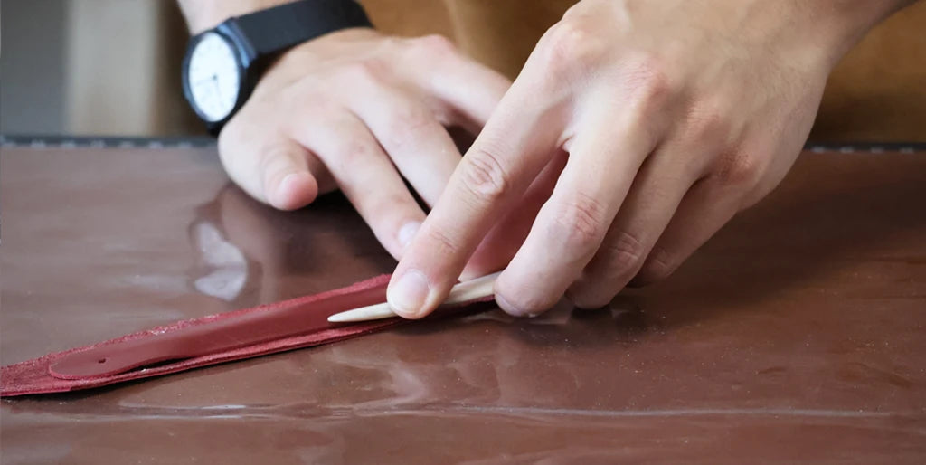 Flatten the handle glueing