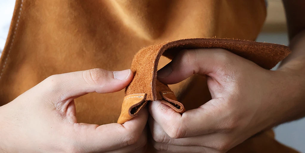 retourner pochette etui lunettes cuir