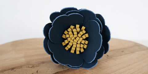 DIY Fleurs en cuir
