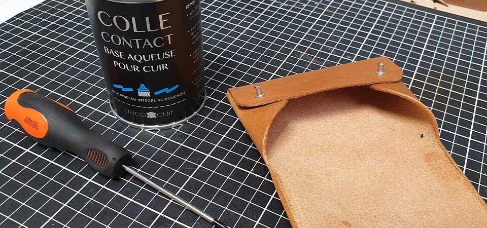 DIY kleine Ledertasche