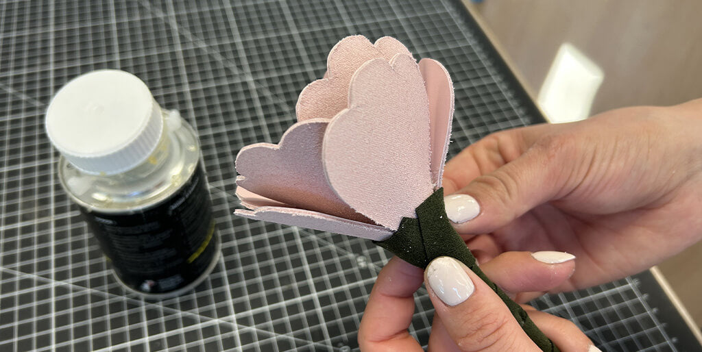 DIY fleurs en cuir