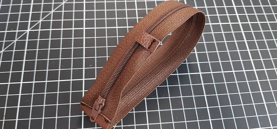 Leder-Nähgeldbörse