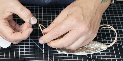 DIY cloche à clés en cuir