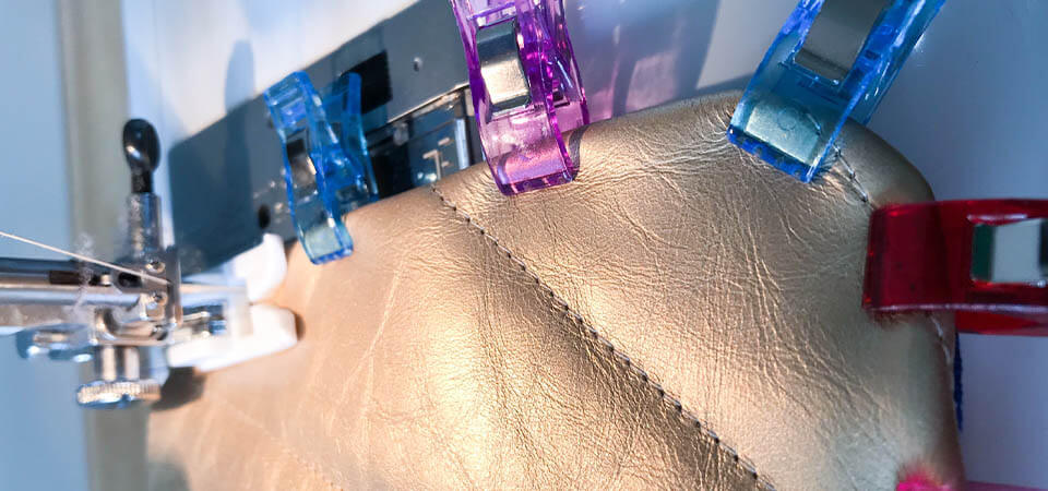 Tuto pochette cuir matelassé