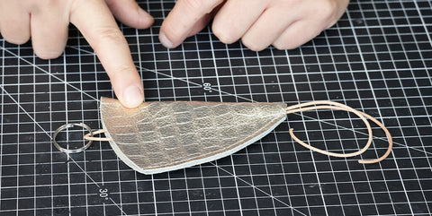 DIY leather key ring