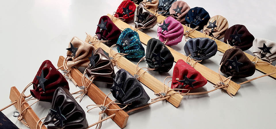 leather & wood advent calendar