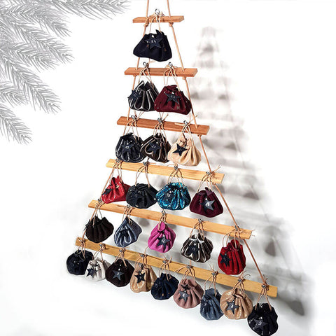 leather & wood advent calendar