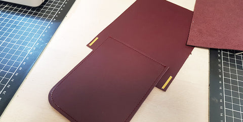 DIY pochette en cuir