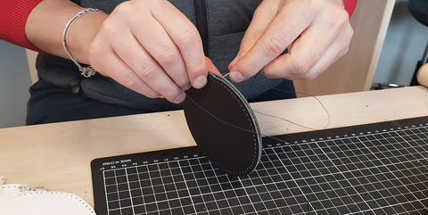 DIY leather coasters