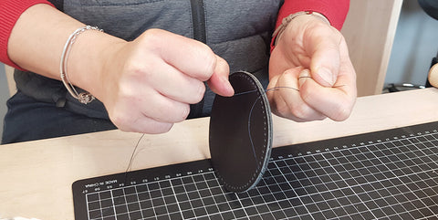 DIY sous verres en cuir