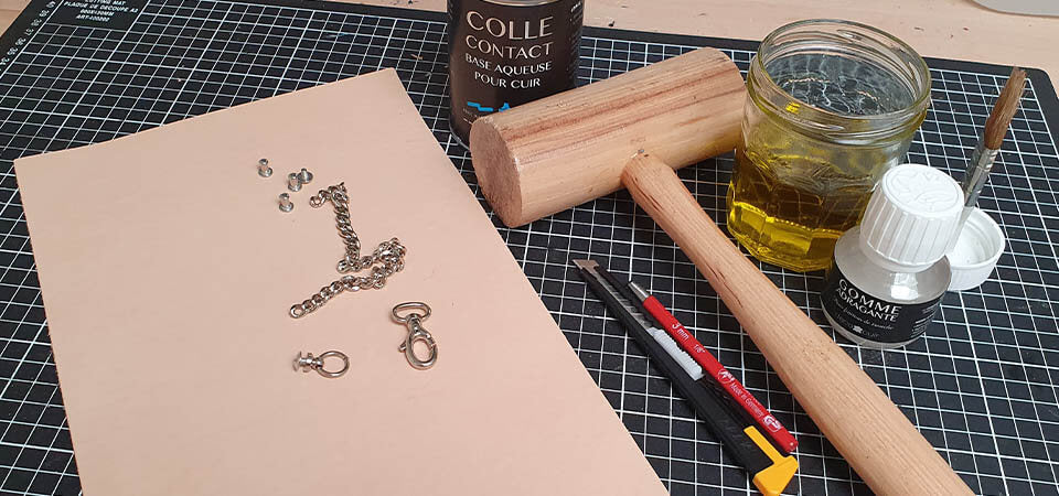 DIY petite pochette cuir