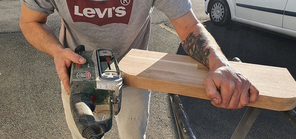 DIY étagère avec lanière en cuir