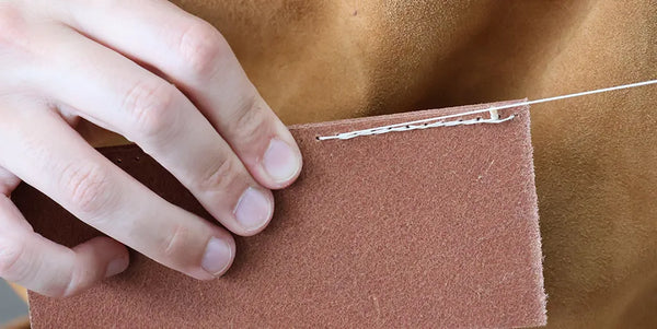 Couture au point anglais - point corde