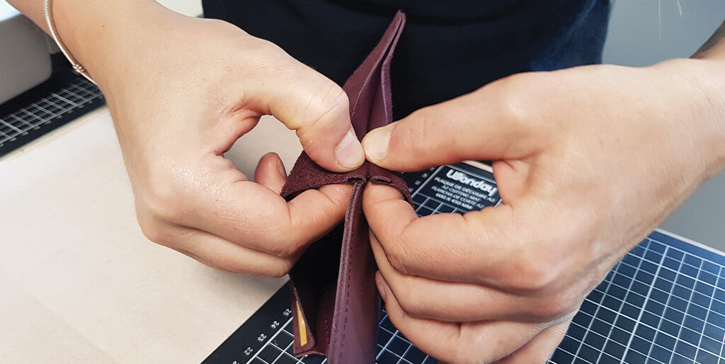 DIY pochette en cuir