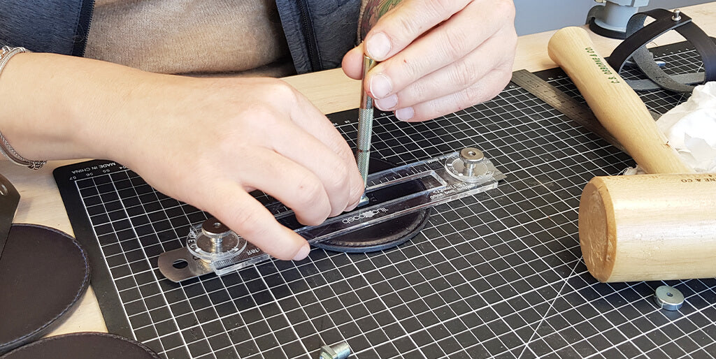 DIY leather coasters