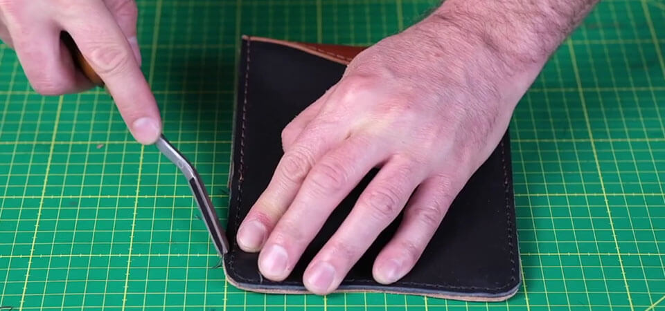 Blague à tabac en cuir