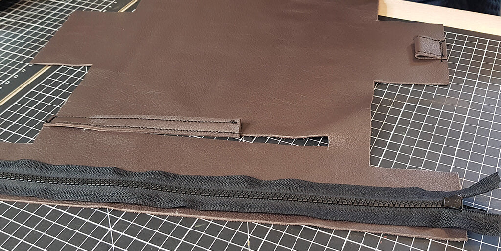 DIY Kulturbeutel aus Leder