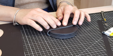 DIY leather coasters