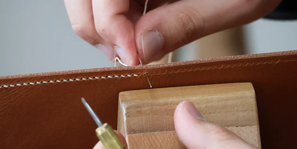 Couture sellier point anglais