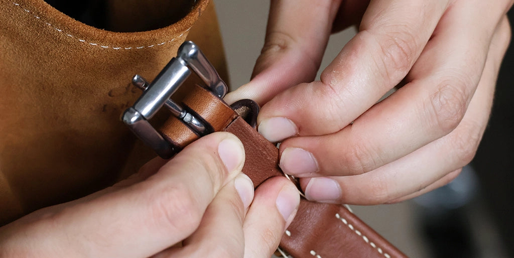 mettre le passant du collier pour chien