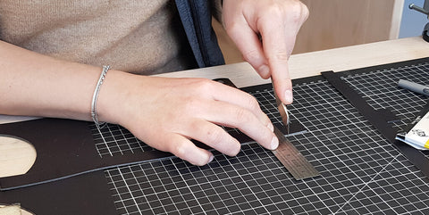 DIY sous-verres en cuir