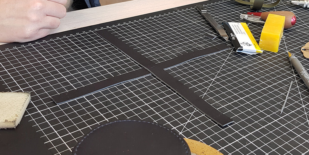 DIY leather coasters