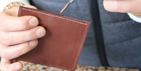 tuto portefeuille cuir