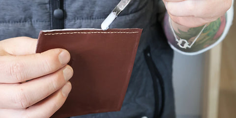 tuto portefeuille cuir