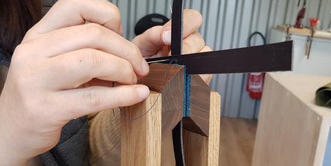 DIY leather coasters