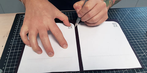 DIY pochette en cuir