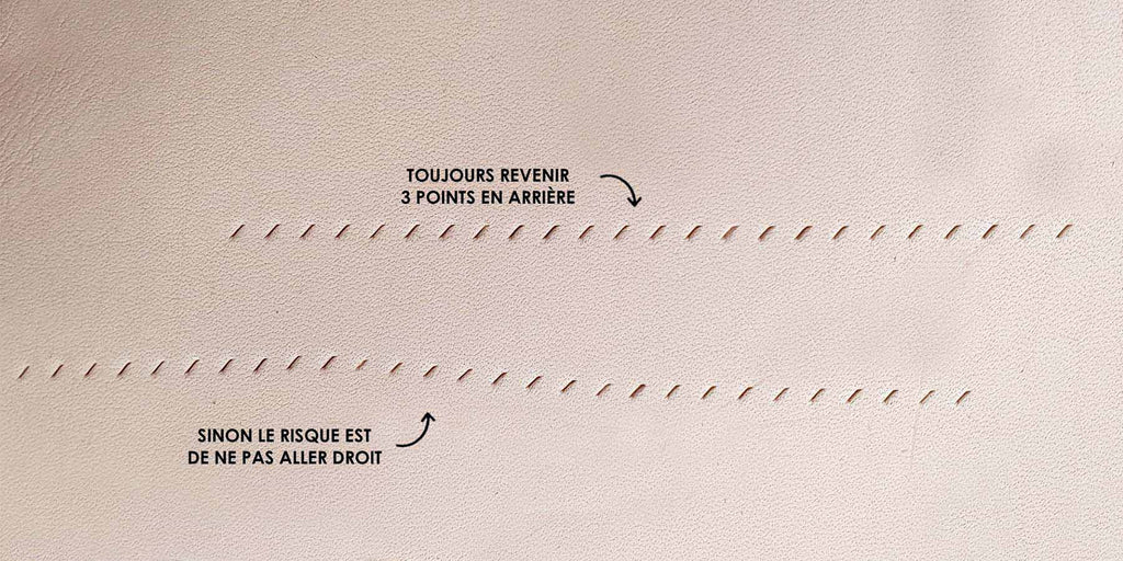 griffe à frapper couture point sellier