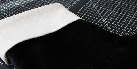 chaussette de Noël en cuir - botte cheminé