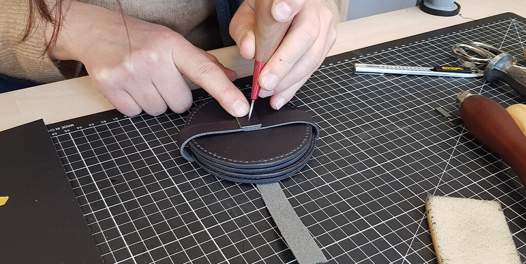 DIY sous-verres en cuir