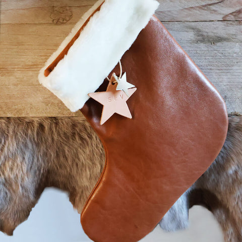 chaussette de noël - bottes en cuir